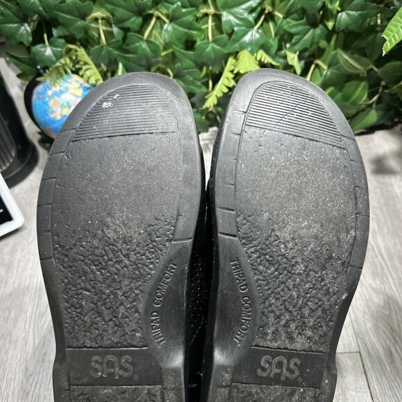SAS Bout Time Shoes Men\'s 13 M Black Leather Comfort Walking Sneakers No Insoles main image 8
